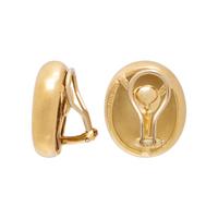 ANGELA CUMMINGS, YELLOW GOLD CLIP EARRINGS