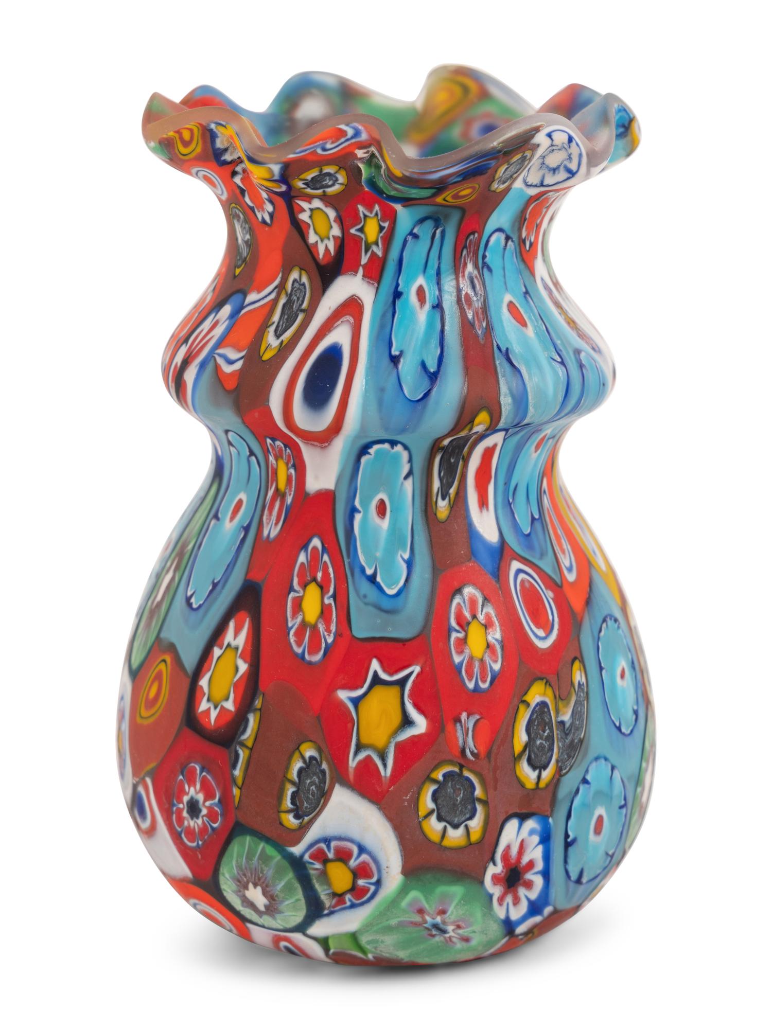 An Assortment of Millefiori Glass Articles