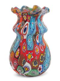An Assortment of Millefiori Glass Articles