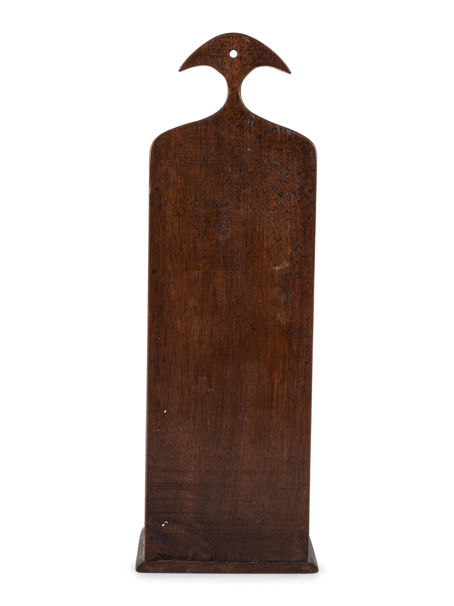 A Chippendale Carved Walnut Wall-Mounted Pipebox