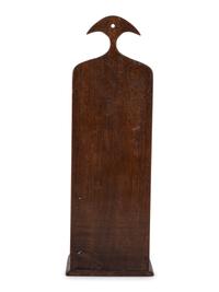 A Chippendale Carved Walnut Wall-Mounted Pipebox
