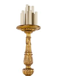 A Pair of Italian Baroque Style Giltwood Torchères