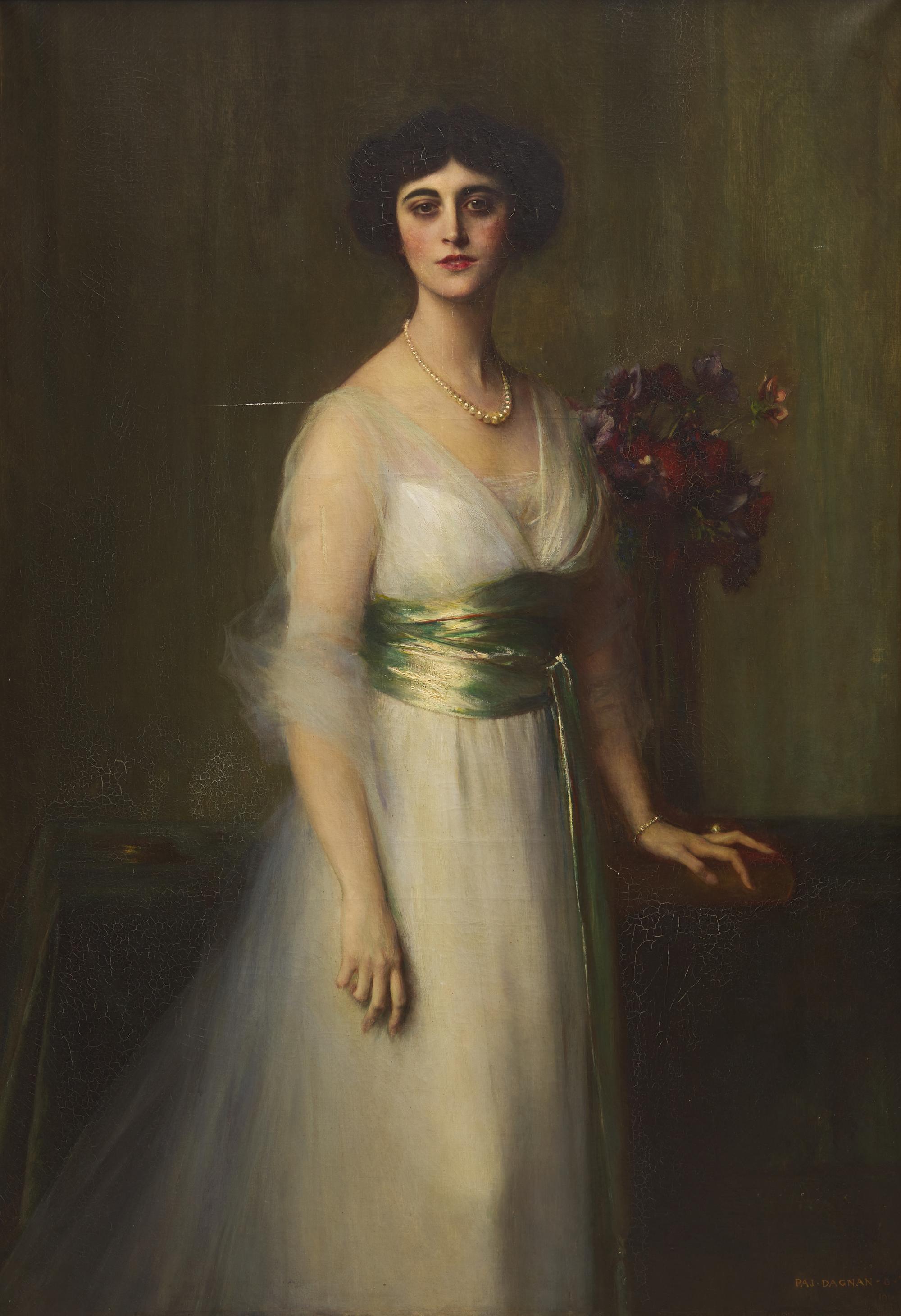 Pascal Adolphe Jean Dagnan-Bouveret (French, 1852-1929) — Portrait of Mrs. George I. Waterman , 1914