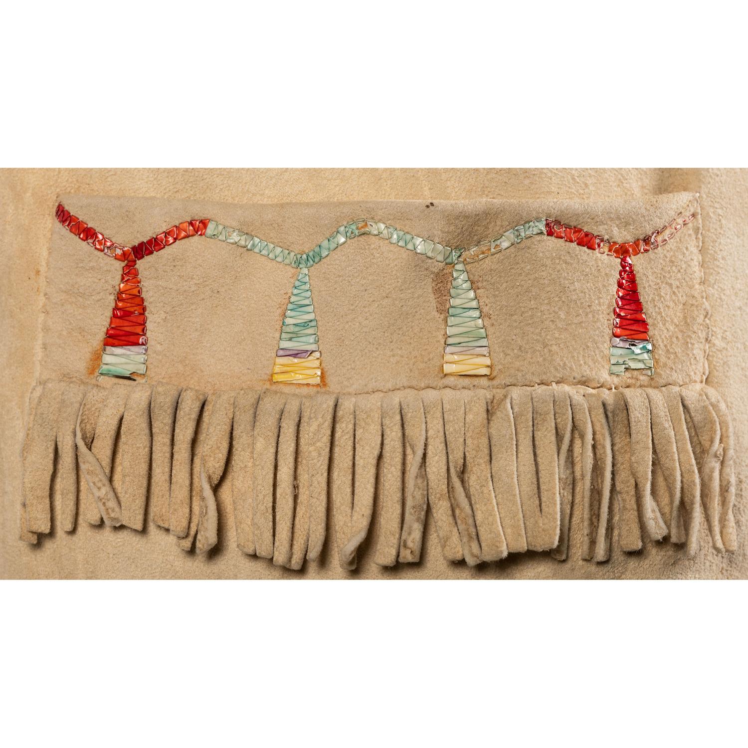 Santee Sioux Quilled Hide Coat