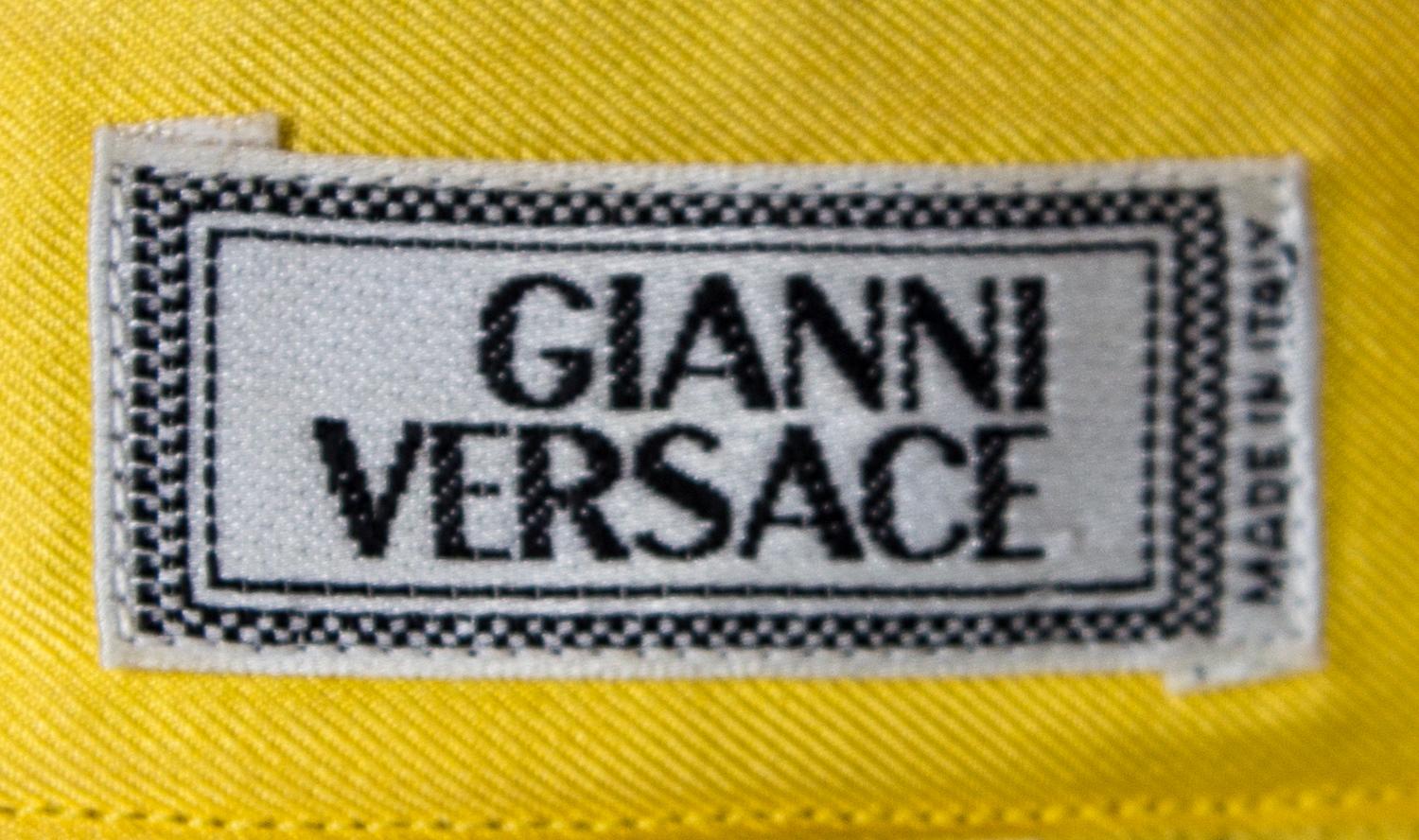 A Gianni Versace Silk Print Shirt, Size 54.