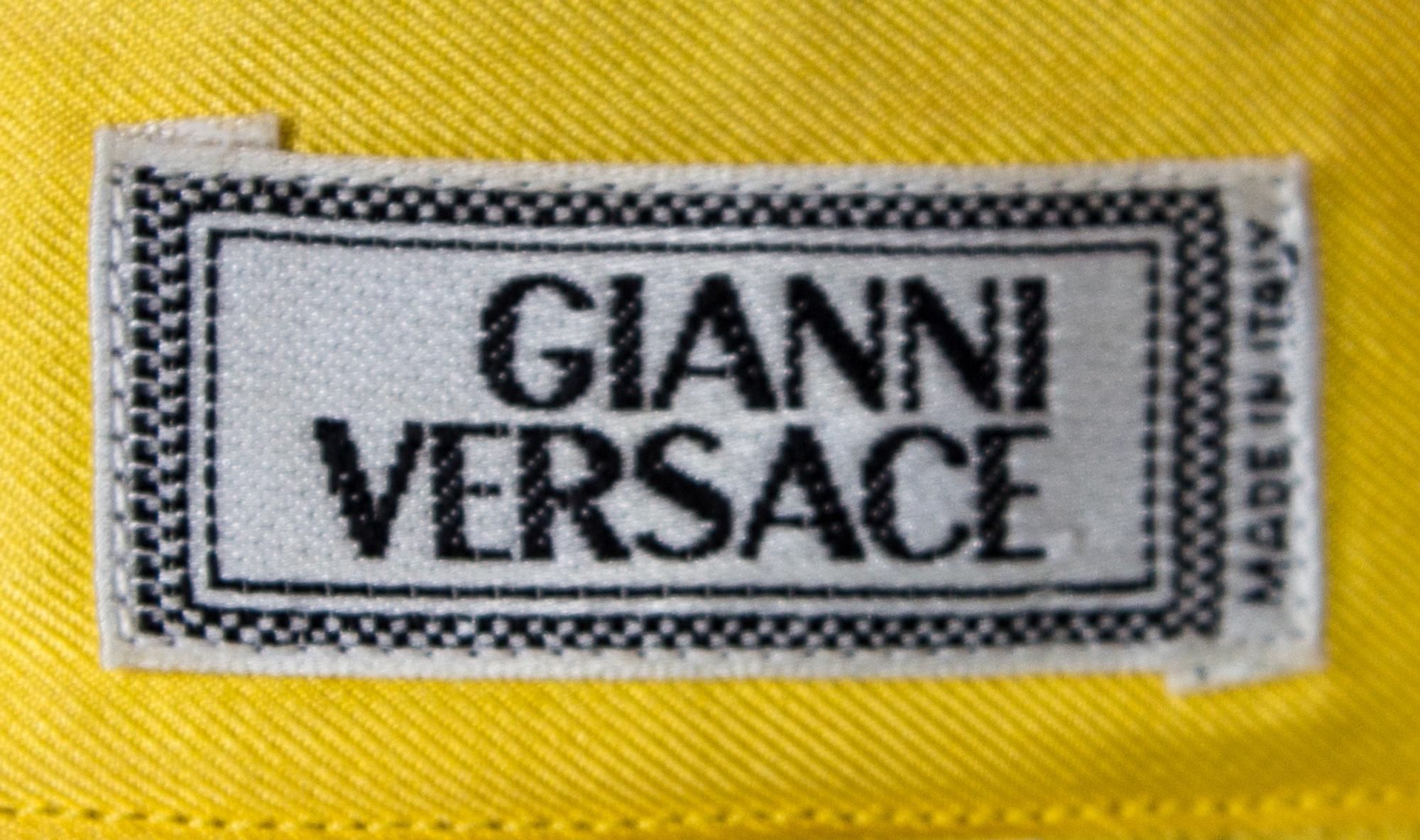 A Gianni Versace Silk Print Shirt, Size 54.