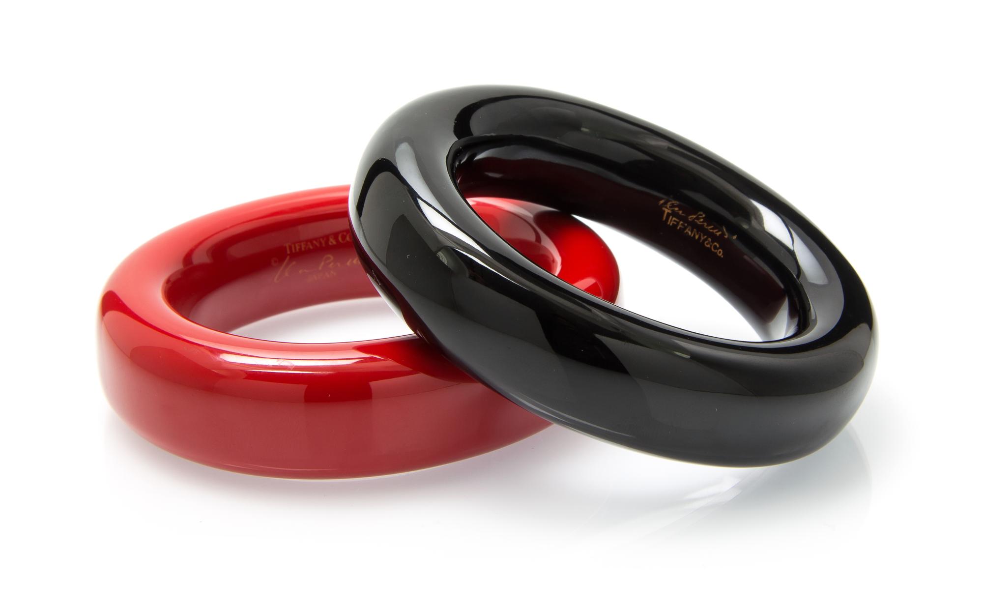 A Pair of Lacquer Bangles, Elsa Peretti for Tiffany & Co.,