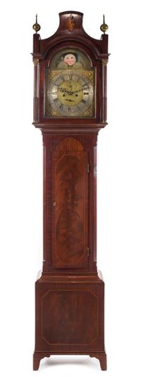 A George III Tall Case Clock Height 92 1/4 x width 18 x depth 9 inches. — ELI STOTT, WAKEFIELD, LATE 18TH CENTURY