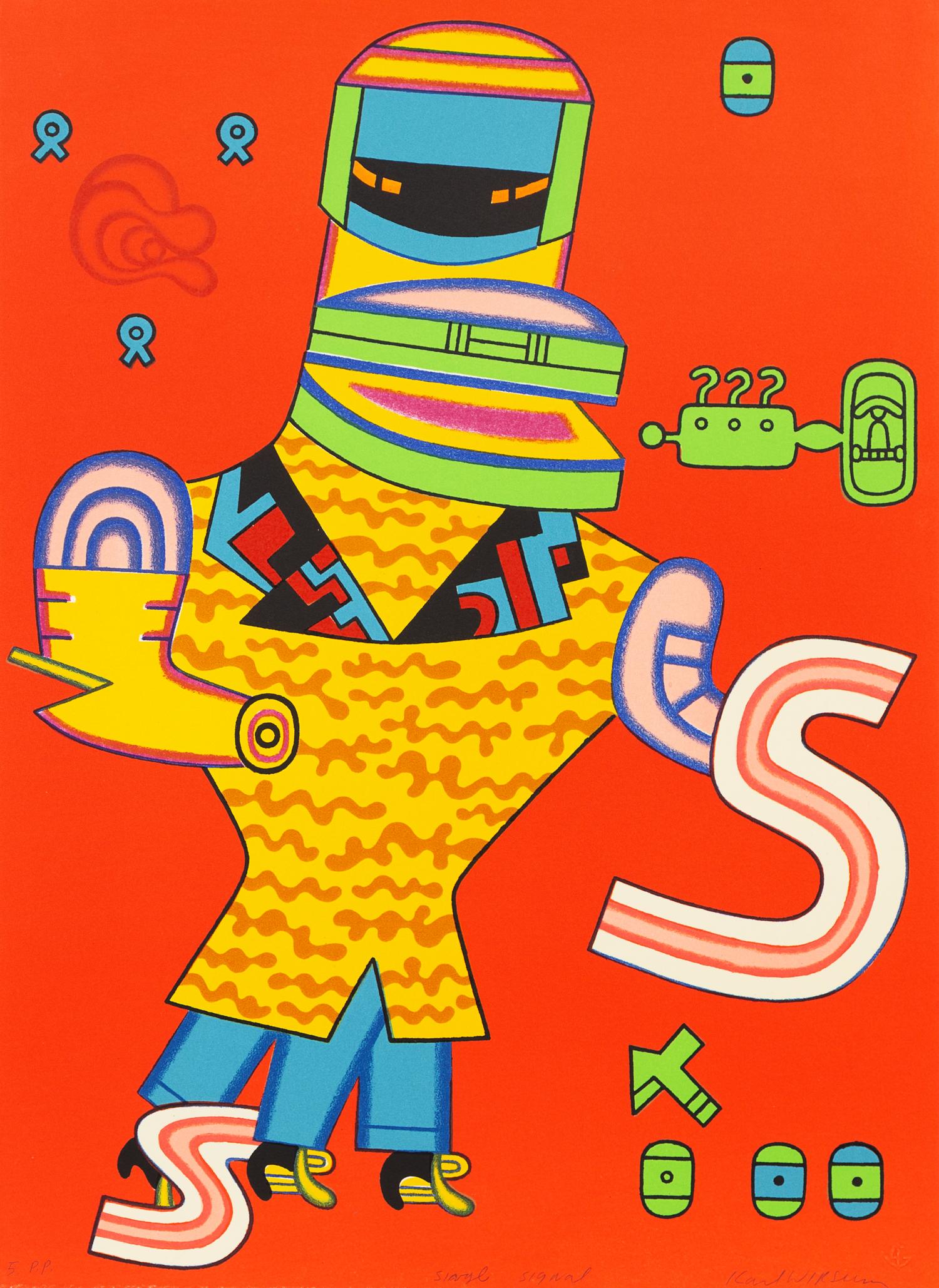 Karl Wirsum, (American, b. 1939), Single Signal, 1993