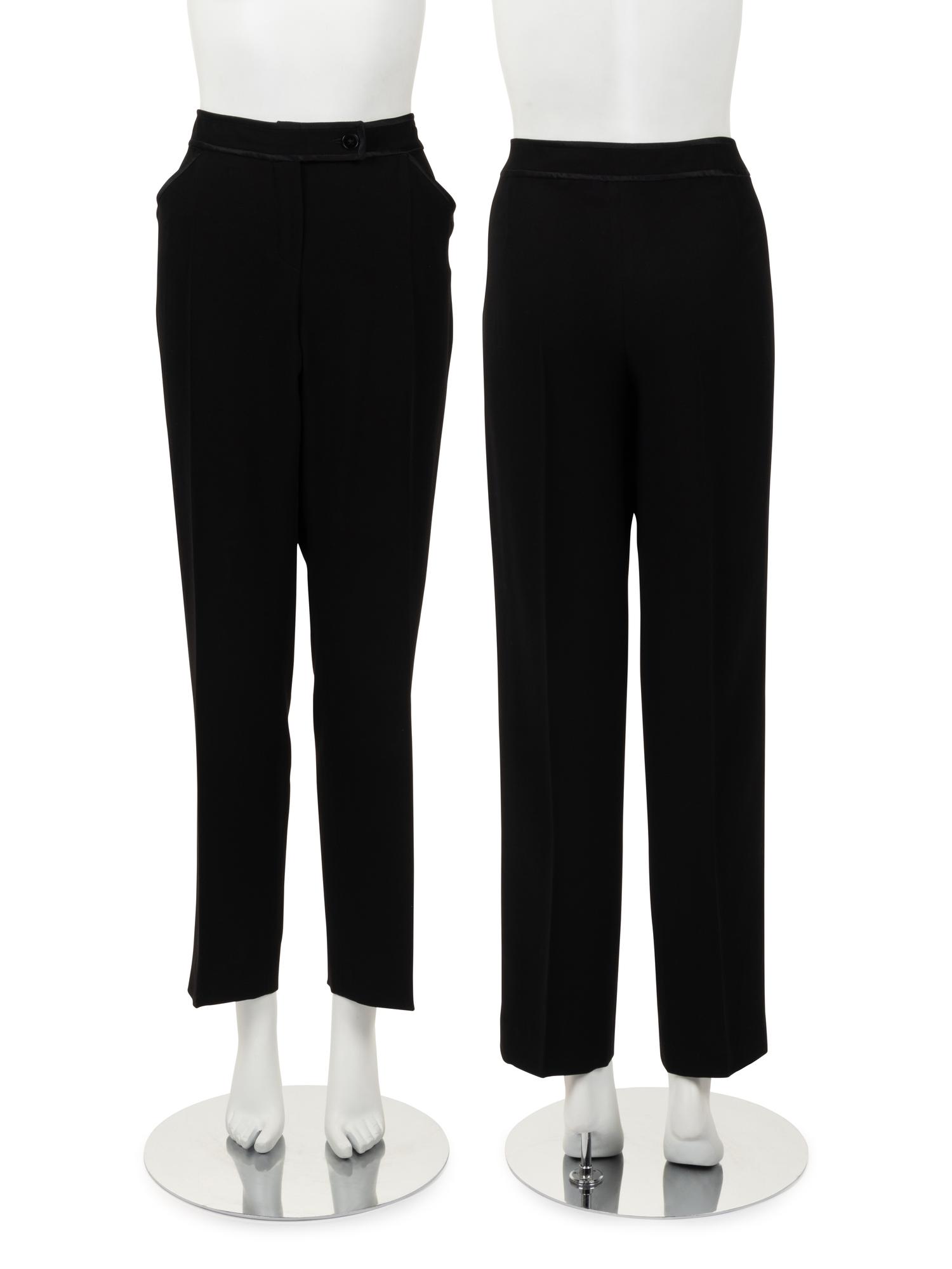Three Designer Items: Two Yves Saint Laurent Jackets and One Pair of Valentino Pants, 2000-10s