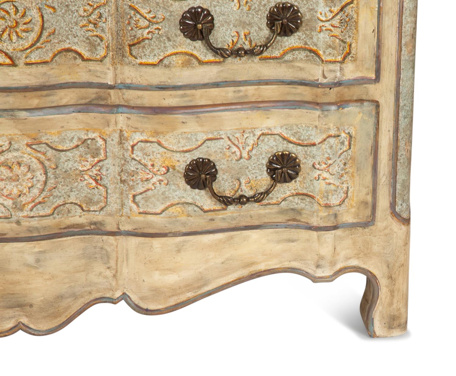 A Venetian Style Painted Commode