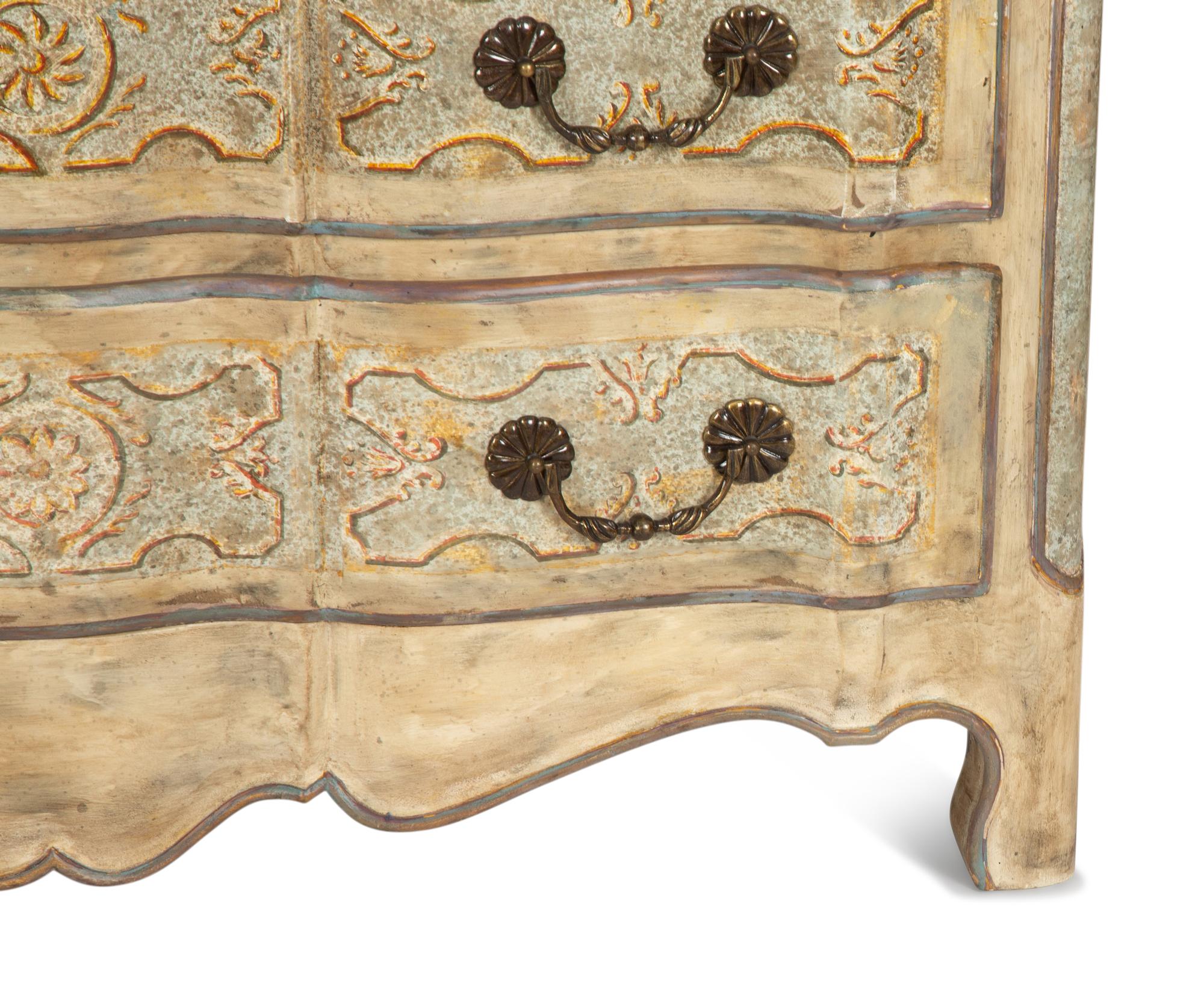 A Venetian Style Painted Commode