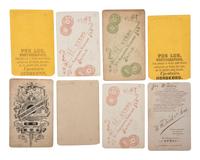[EARLY PHOTOGRAPHY - NAVY]. A group of 17 CDVs and cabinet cards of sailors.