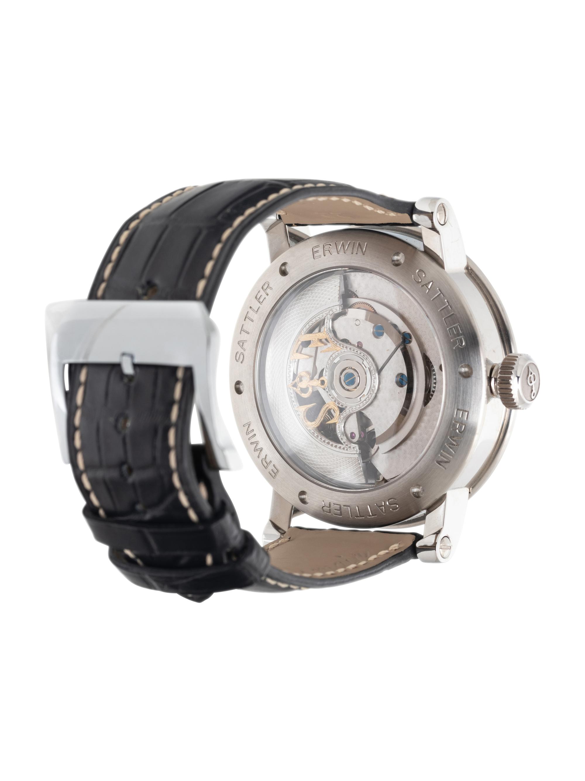 ERWIN SATTLER, STAINLESS STEEL 'REGULATEUR CLASSICA SECUNDA' WATCH