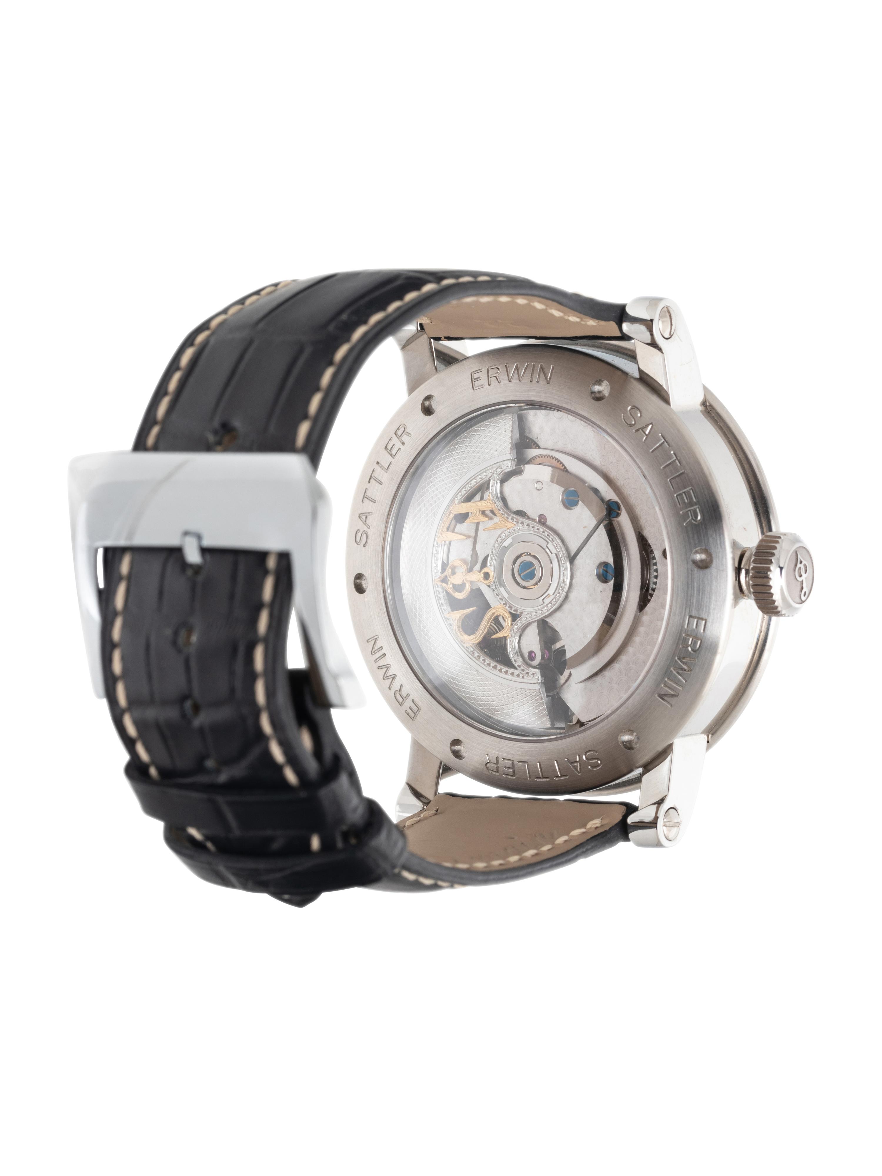ERWIN SATTLER, STAINLESS STEEL 'REGULATEUR CLASSICA SECUNDA' WATCH
