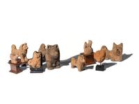 18 Roman Terracotta and Stone Canines