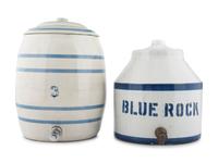 Two Stoneware Water Coolers