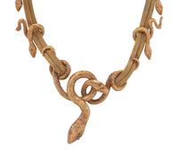 ILIAS LALAOUNIS, YELLOW GOLD AND RUBY SERPENT NECKLACE