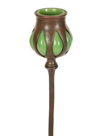 A Pair of Tiffany Studios Candlesticks