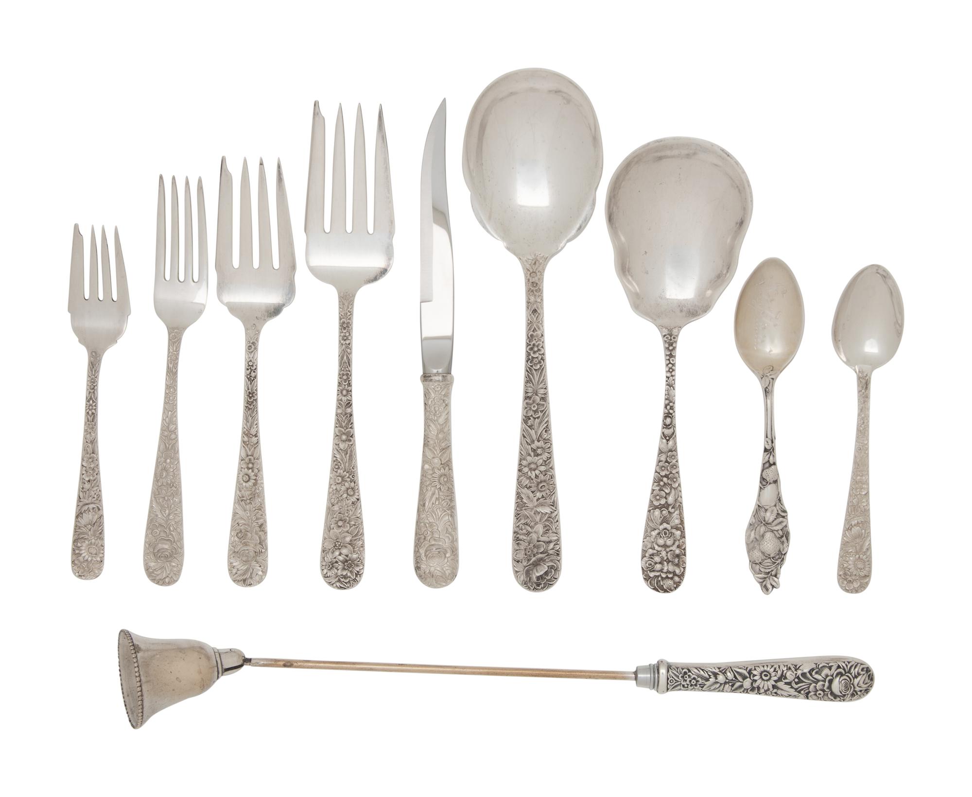 An American Silver Flatware Service