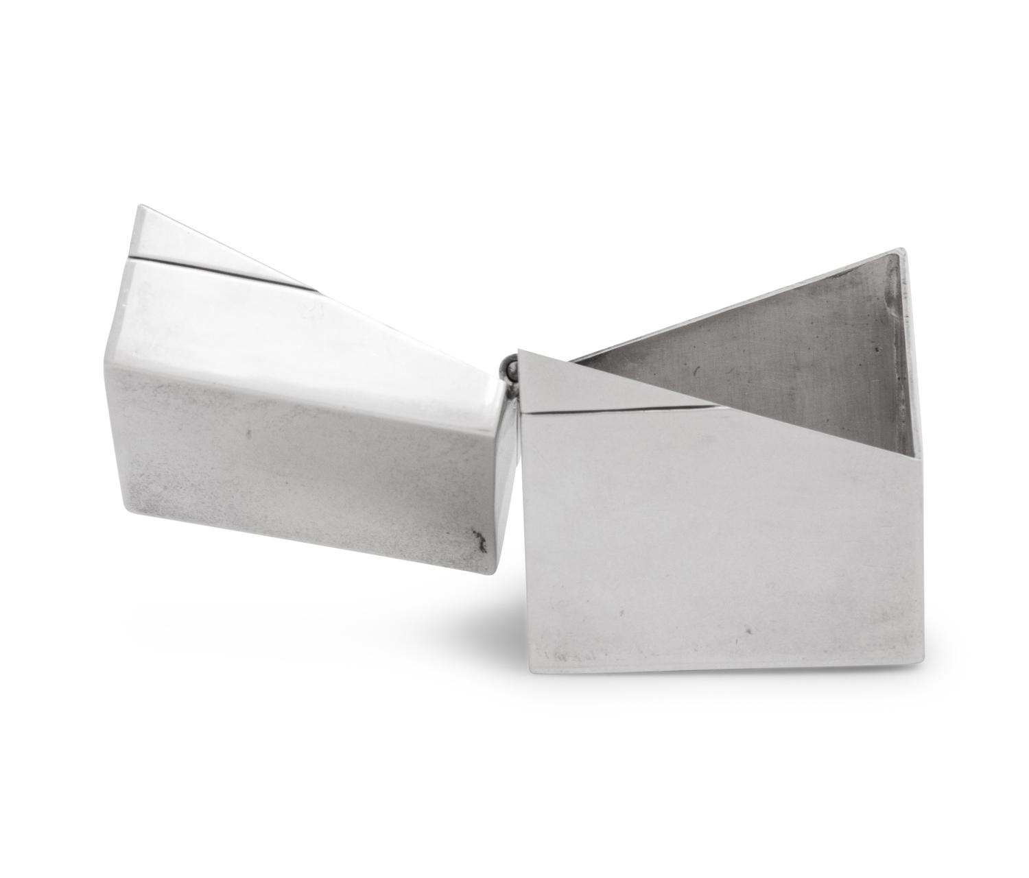 An American Silver Stamp Box