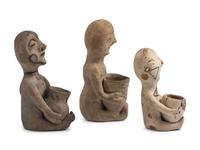 Tesuque Pottery Rain God Figures