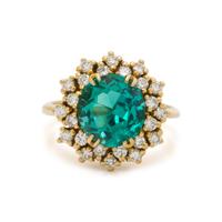 EMERALD AND DIAMOND RING