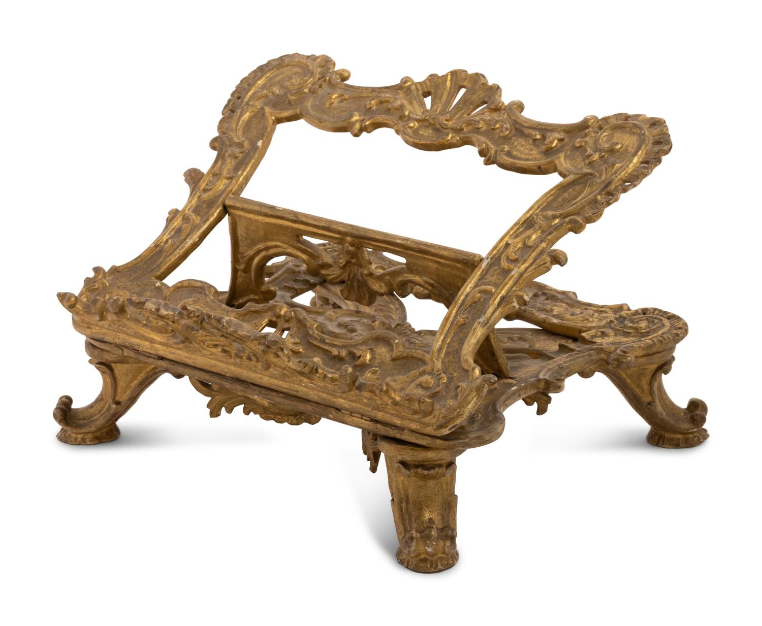 A Florentine Giltwood Book Stand