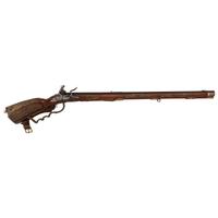 Contemporary Cheekstock Flintlock Rifle in the Style of Schertiger by John B. Derrick (American, b.1936)