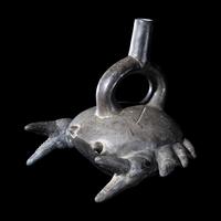 A Chimu Crab Effigy Vessel