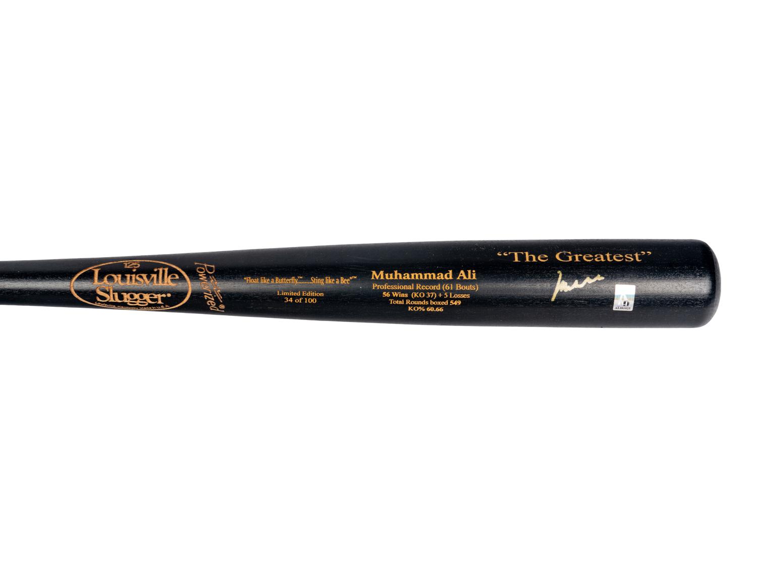 A Muhammad Ali Signed Autograph Louisville Slugger Baseball Bat (PSA / Ali Hologram)