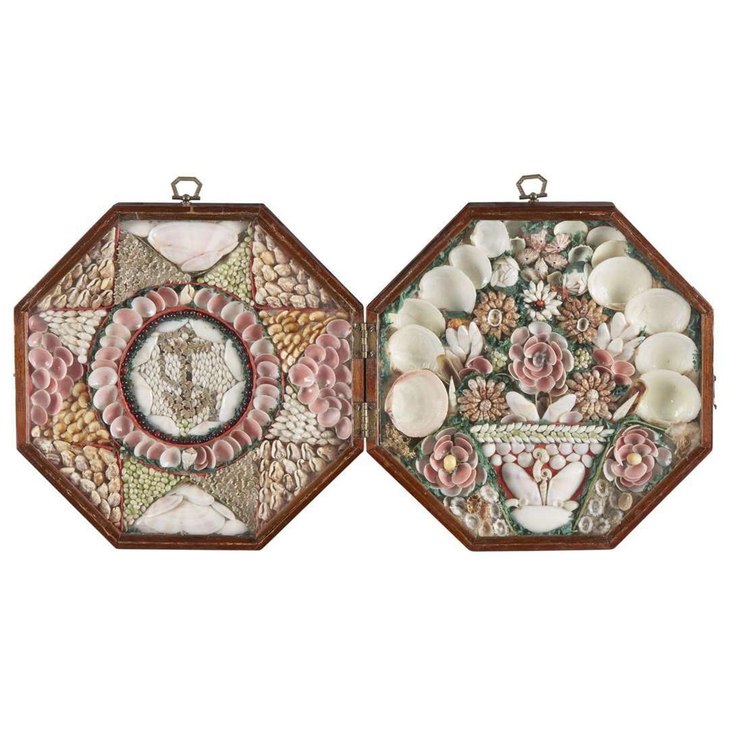 A double sailor’s valentine barbados, second half 19th century