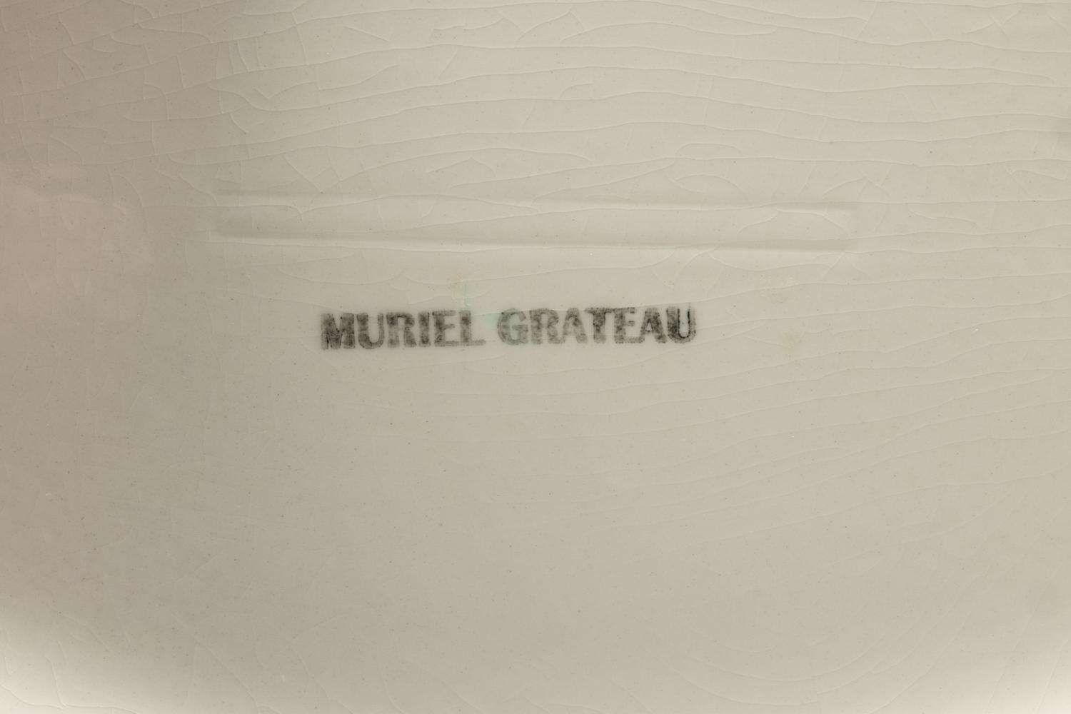 A Group of Muriel Grateau Glazed Pottery Serving Articles