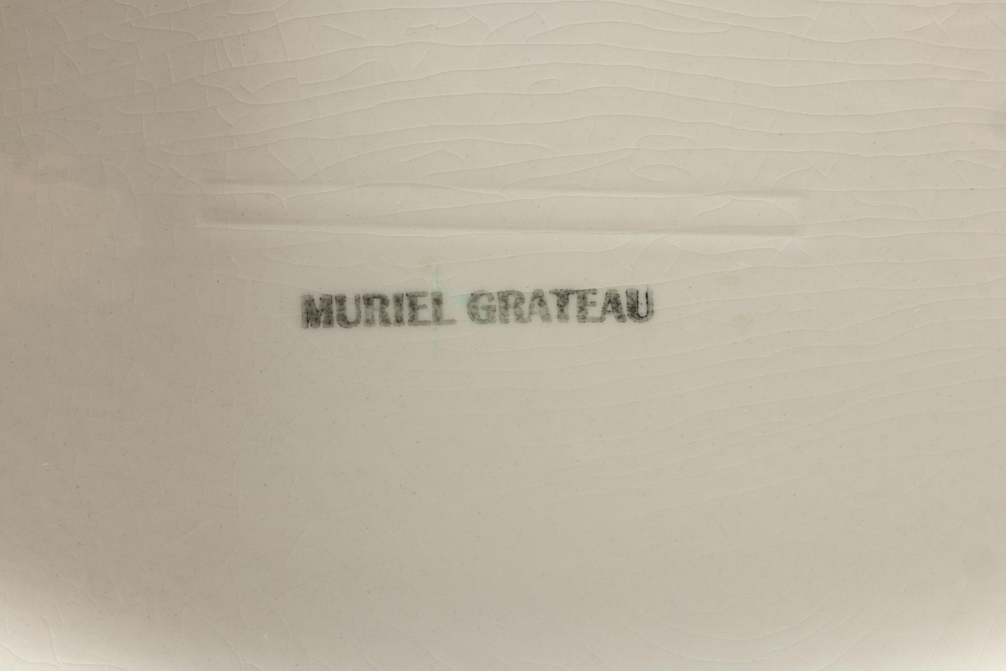 A Group of Muriel Grateau Glazed Pottery Serving Articles