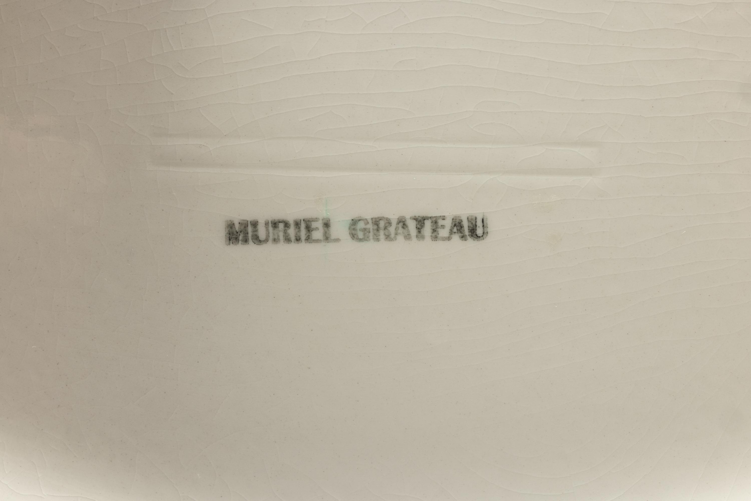 A Group of Muriel Grateau Glazed Pottery Serving Articles