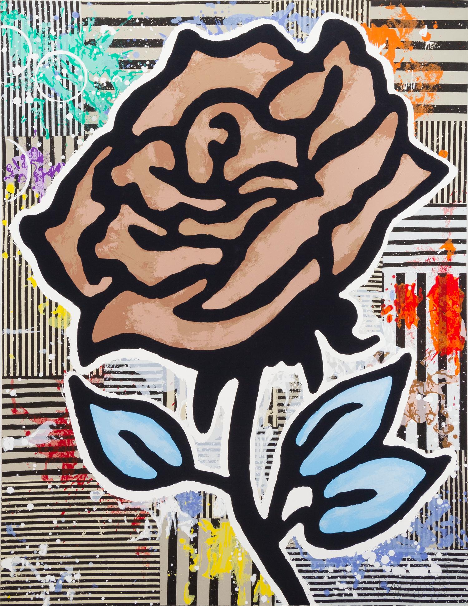 Donald Baechler, (American, b. 1956), Six Roses, 2015 (a suite of six works)