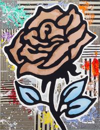 Donald Baechler, (American, b. 1956), Six Roses, 2015 (a suite of six works)