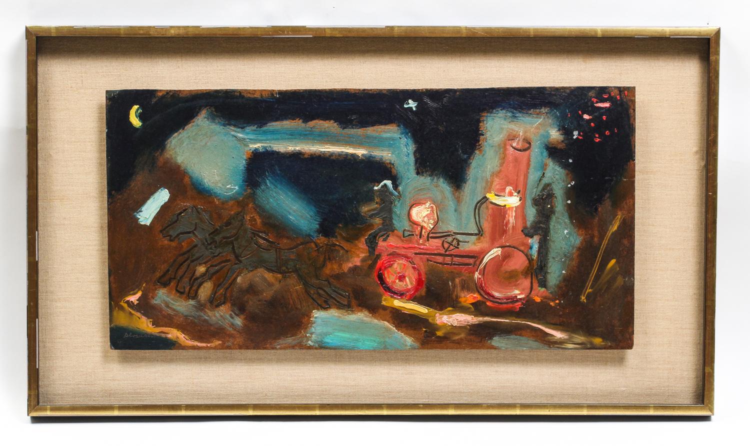 Sterling Strauser, (American, 1907-1995), Horse-Drawn Locomotive