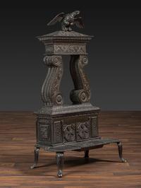 A Neoclassical Cast Iron Parlor Stove