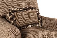 A George Smith Standard Armchair with Custom Upholstery