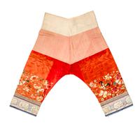 A Pair of Chinese Embroidered Silk Trousers