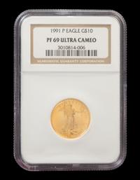 A United States 1991-P Eagle $10 Gold Proof