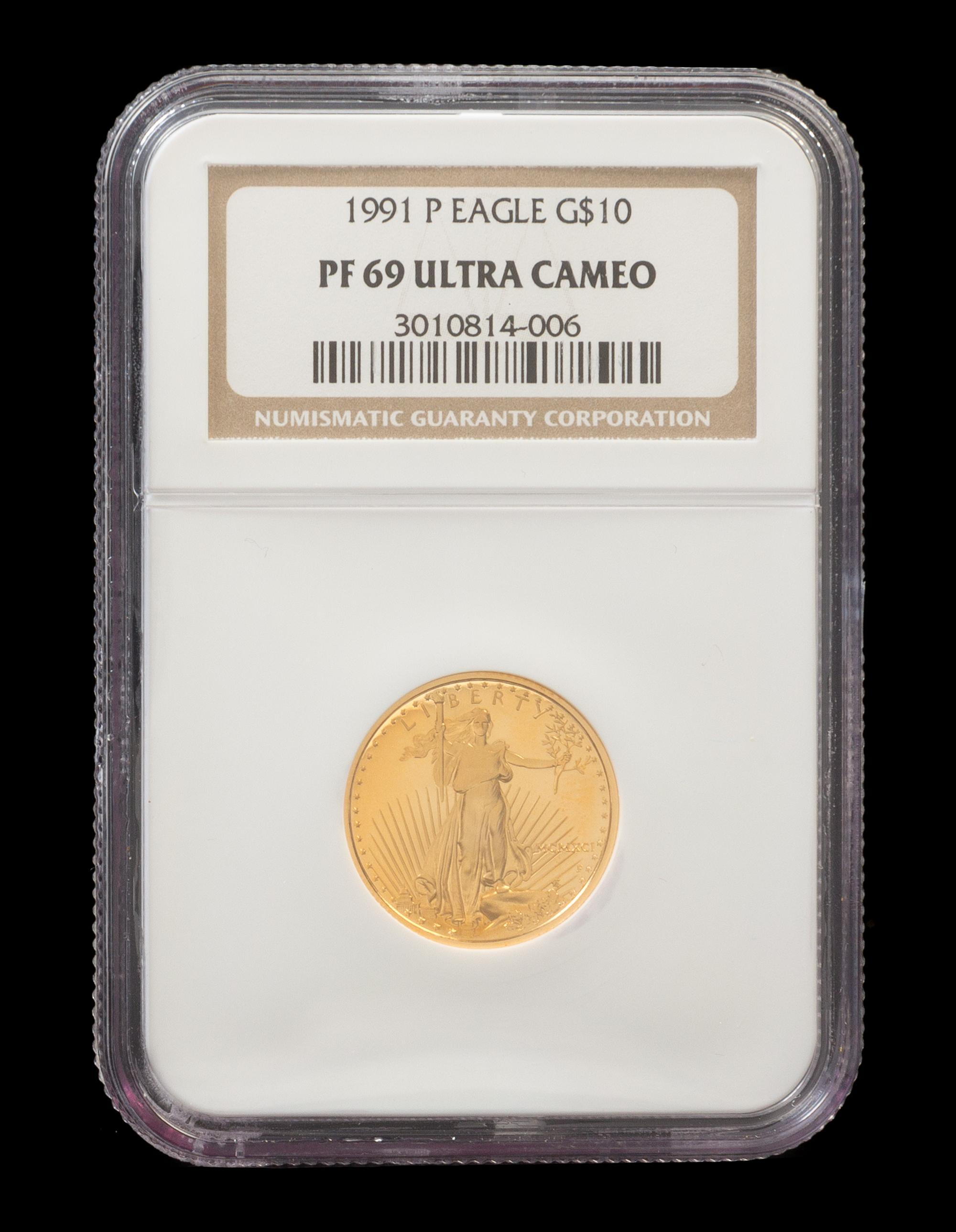 A United States 1991-P Eagle $10 Gold Proof