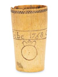 An English Carved Horn Cup