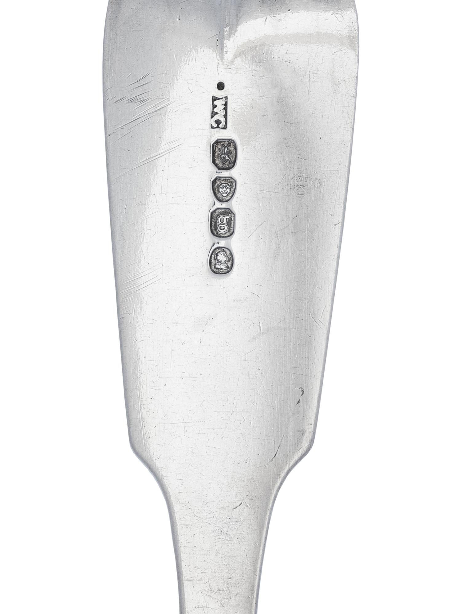 A George IV Silver Stuffing Fork and Spoon