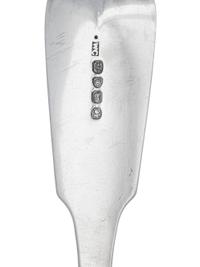 A George IV Silver Stuffing Fork and Spoon