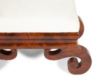 An American Empire Mahogany Stool