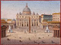 A Grand Tour Micromosaic Plaque Depicting Saint Peter's Basilica