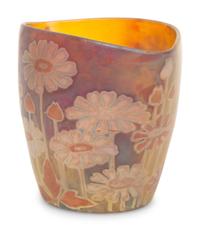 An Art Nouveau Cameo Glass Vase by Amadee de Caranza (1843-1914)