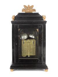 An Austrian Ebonized and Parcel Gilt Bracket Clock